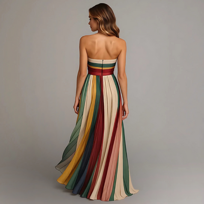 Fabiola™ | Vestido colorido sin mangas