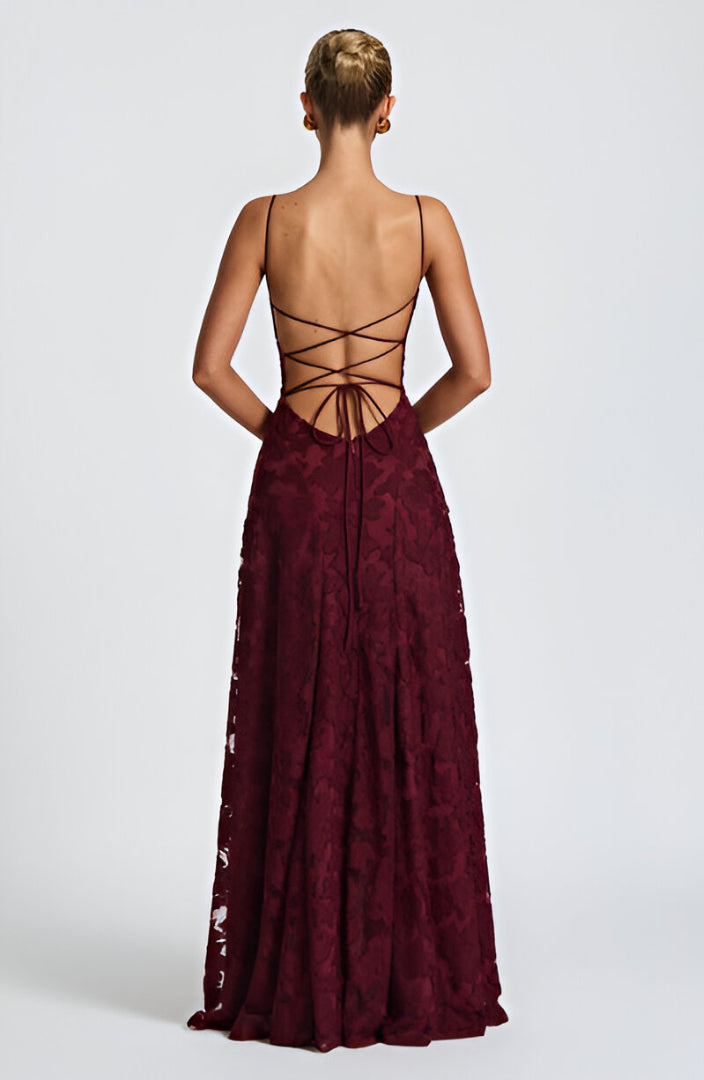 Sofia™ | Vestido largo con corsé de encaje