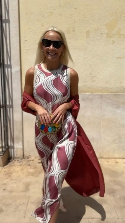 Isolda | Elegante vestido largo con chal a juego