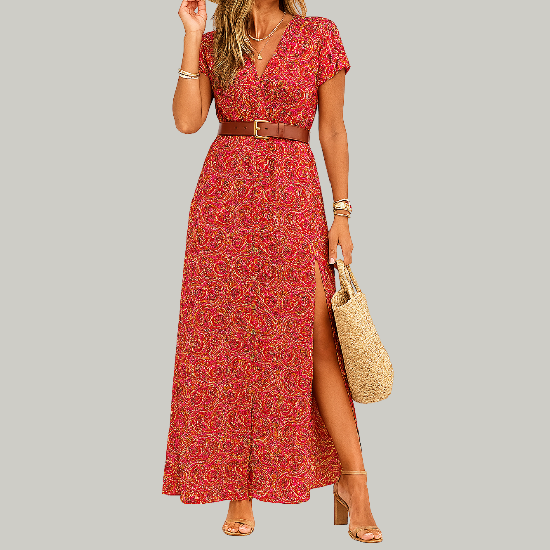 Romina™ |  Vestido floral largo