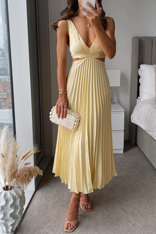 Elsa| Elegante vestido de pliegues