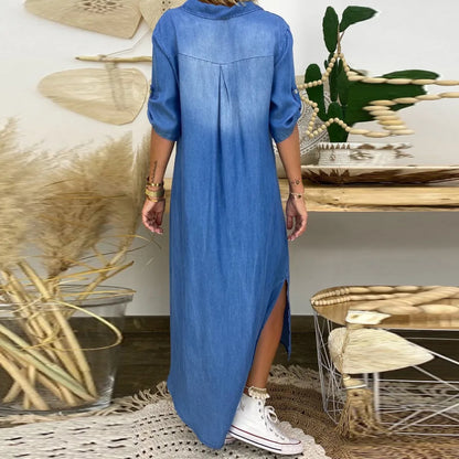 Lea | Vestido largo estilo vaquero