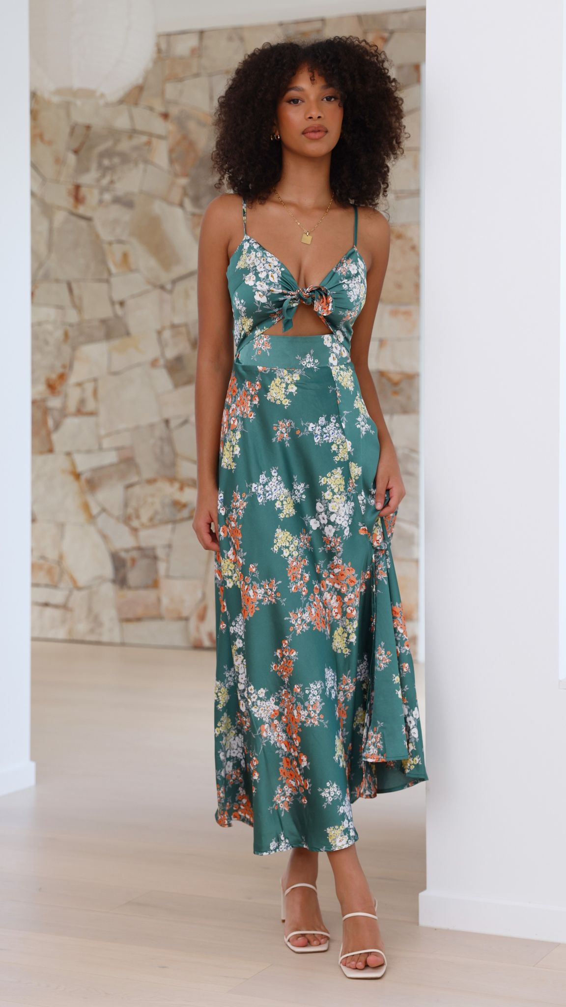 Flora | Vestido midi con estampado floral