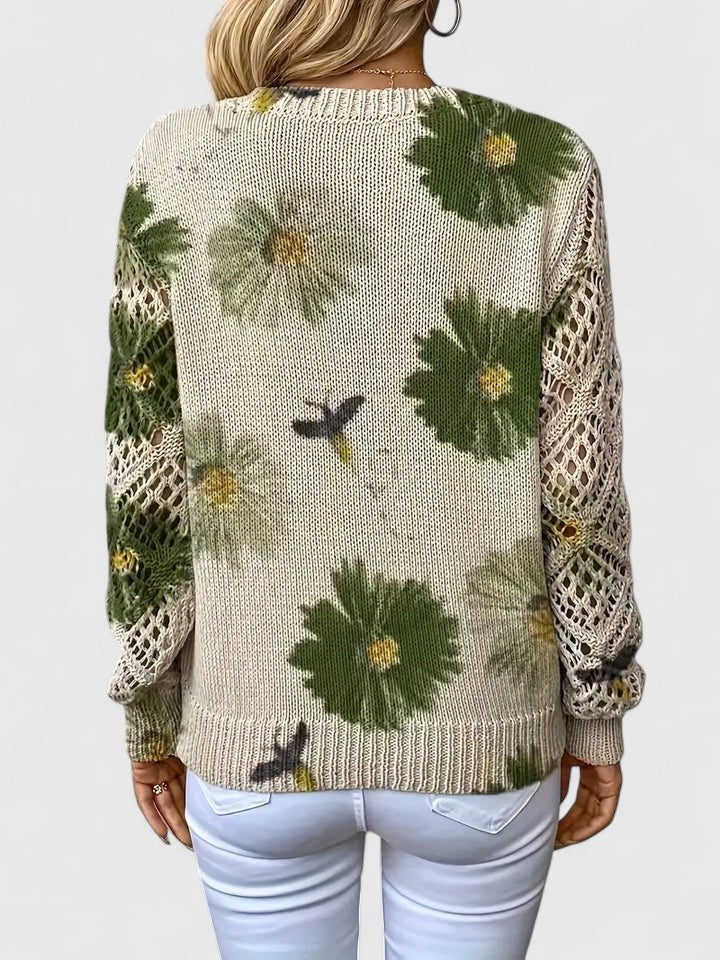 Aurelia | Elegante sueter con estampado floral