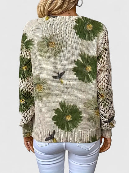 Aurelia | Elegante sueter con estampado floral