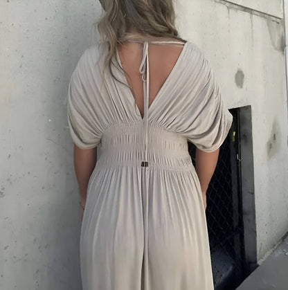 Tara | Vestido largo con cuello en V