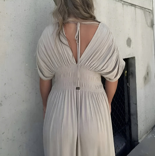 Tara | Vestido largo con cuello en V