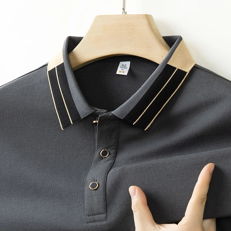Caza™ | Polo con acabados de contraste