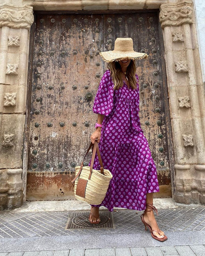 Grau | Vestido largo bohemio