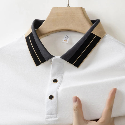 Caza™ | Polo con acabados de contraste