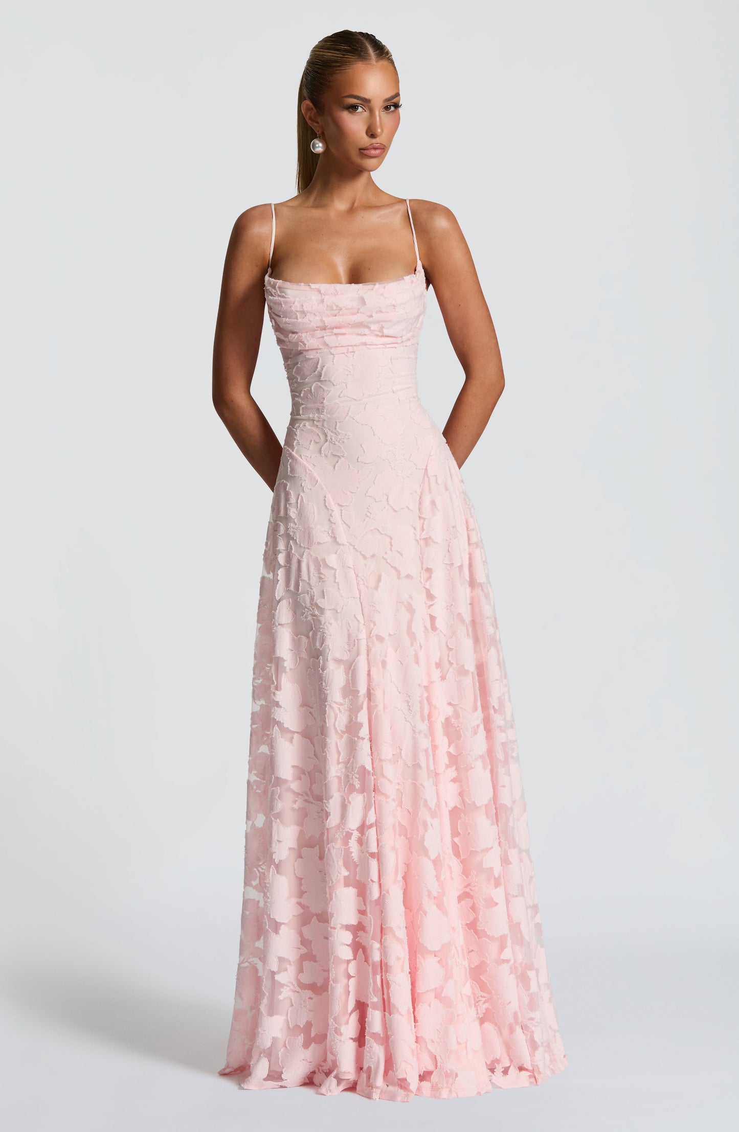 Sofia™ | Vestido largo con corsé de encaje