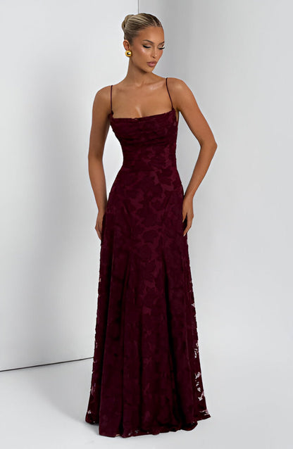 Sofia™ | Vestido largo con corsé de encaje