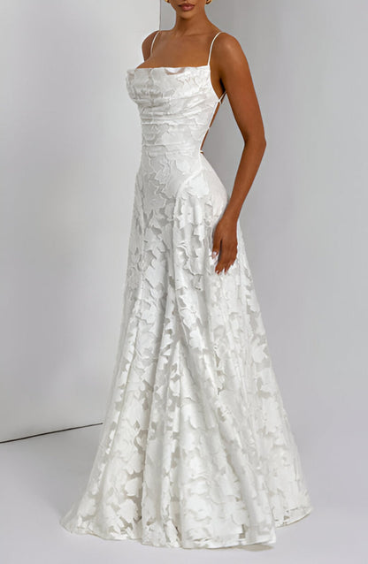 Sofia™ | Vestido largo con corsé de encaje