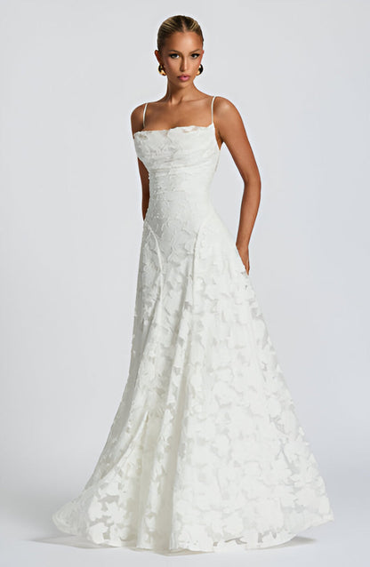 Sofia™ | Vestido largo con corsé de encaje